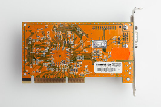 Vintage graphics card on Riva Tornado TNT video chip 16 MB SDR memory AGP by InnoVision