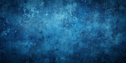 Obraz premium Distressed Blue Concrete Wall Texture, blue, grunge, texture, background