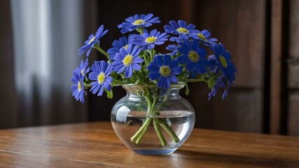 stock photography cin a beautiful vase with a background of wooden table