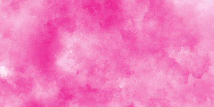 Light pink abstract watercolor background with paper texture and stains,  Abstract pale pink sponge grunge clouds background for design. pink watercolor technique on watercolor paper.