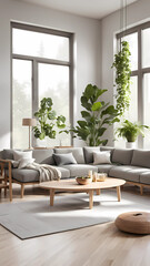 Fototapeta premium living room interior