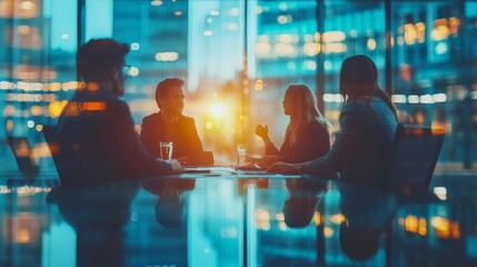 Meeting, collaboration and team planning a project together in the office conference room. Teamwork, diversity and business people in discussion while, Generative AI