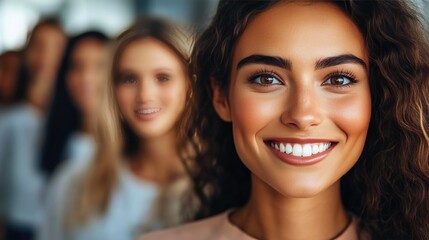Fototapeta premium Confident Diverse Business Women Smiling at Work