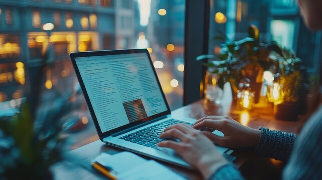 Laptop, collaboration and business people in the office while working on a company project. Technology, teamwork and team doing corporate research in discussion together with technology, Generative AI