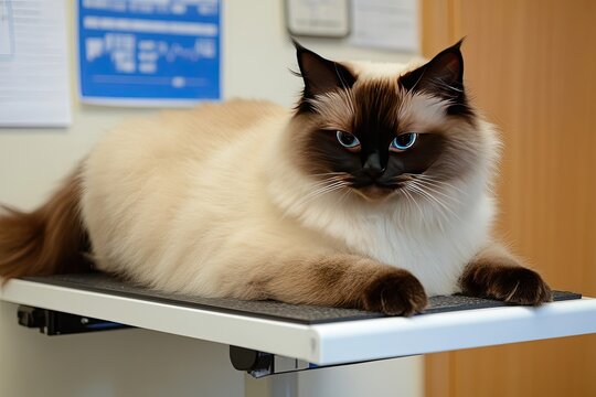 Cat on a weight scale.