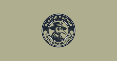 Vintage Plague Doctor Logo