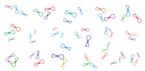 Colorful Decoration Design. Confetti Elements Vector Set	