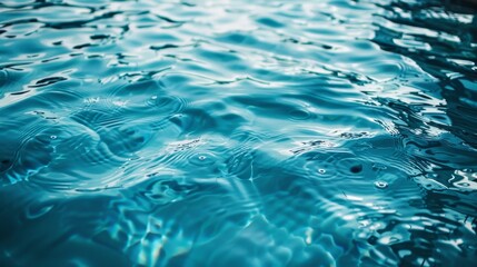 Water in swimming pool background horizontal composition 