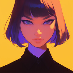 Girl avatar suprematism