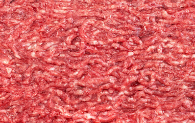 Raw Minced Beef Texture - Top View