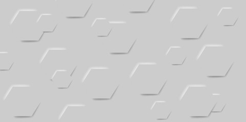 Abstract grey hexagon  vector background.
