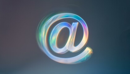 Obraz premium 홀로그램 @ 골뱅이 심볼