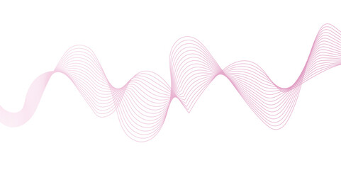 Abstract wavy stripes on a white background isolated. Design used for banner, template, science, business. , Rainbow ribbon wave on white background. Vector illustration. wave design.