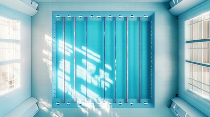 Fototapeta premium A beautiful pool for swimming and sports.