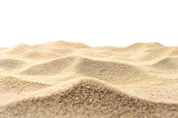 Beach sand isolated on white background