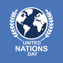 Illustration of background for United Nations Day 