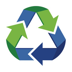 Recycle Logo PNG Vector illustration on white background