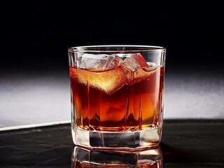 Whiskey in crystal glass