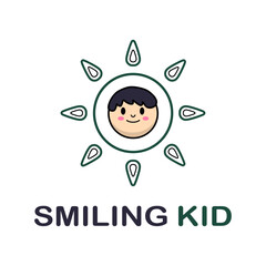 Vector logo template of children's store. It can be used as a logo for kids club, toys shop, baby clothes