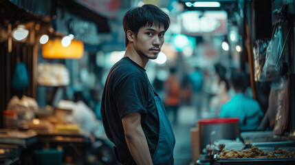 Fototapeta premium asia worker