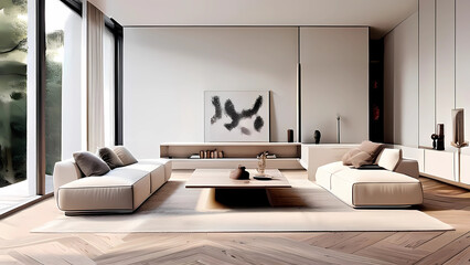 Fototapeta premium living room interior