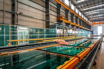 Obraz premium Insulated glass unit manufacturing line