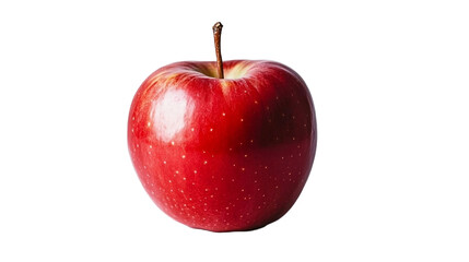 red apple on white background