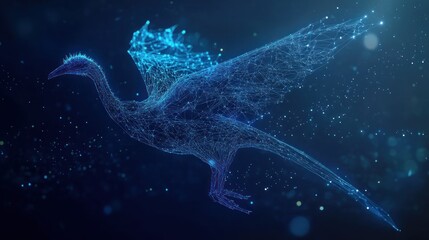 Digital Bird in Flight