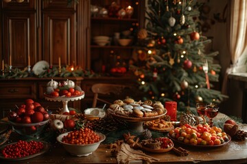 Capture handmade gifs decorations and meals during Christmas