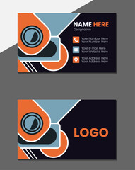 luxury and elegant modern creative professional business card vector design concept