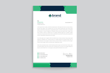 World health day letterhead template design