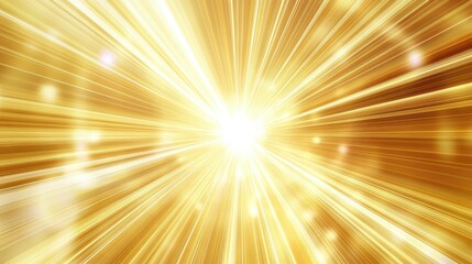 A bright radial light background with sharp, defined rays in white and yellow, radiating from a central point.