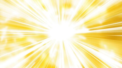 Obraz premium A bright radial light background with sharp, defined rays in white and yellow, radiating from a central point.