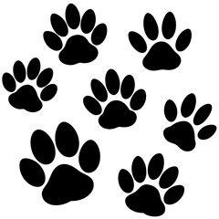 Animal Paw Print Vector Art