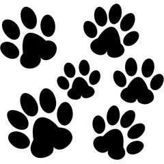 Animal Paw Print Vector Art