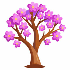 Obraz premium tree with pink flowers
