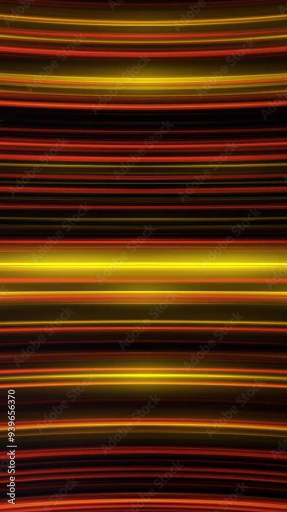 Poster waving stripes of shimmering light moving endlessly and parallel to each other. abstract colorful ba