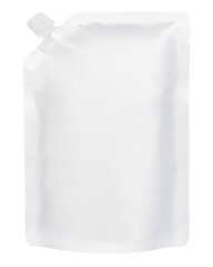 White Stand-Up Pouch with Cap