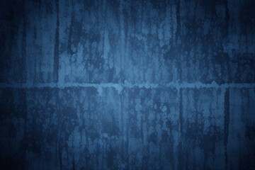 Obraz premium Black dark azure cobalt sapphire blue abstract background. Color gradient. Geometric shape. Wave, wavy curved line. Rough grunge grain noise. Light neon metallic shine shimmer bright. Design. 