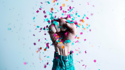 Obraz premium People From All Walks Life Are Celebrating The