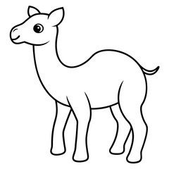 Fototapeta premium camel coloring page, camel outline, camel illustration, cartoon camel, kids coloring page, camel sketch, realistic camel, camel silhouette, camel design, camel clipart, camel vector, camel logo, camel