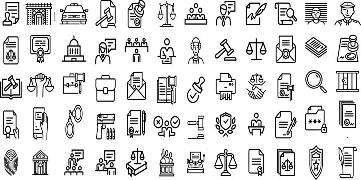 JUSTICE EDITABLE ICON SET 