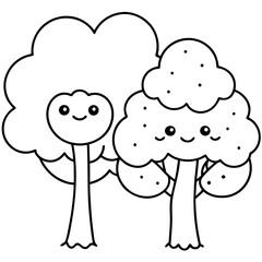 tree coloring page, tree outline, tree illustration, nature coloring page, forest coloring page, tree drawing, oak tree coloring page, pine tree coloring page, tree sketch, tree silhouette, tree desig