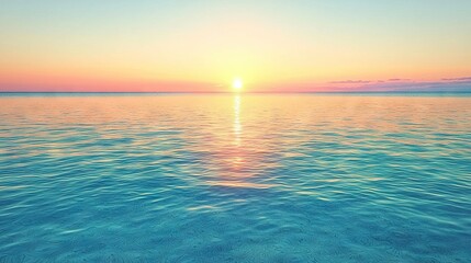 Naklejka premium Water with sunset and boat