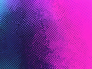 Vibrant abstract halftone pattern blending purple and blue tones