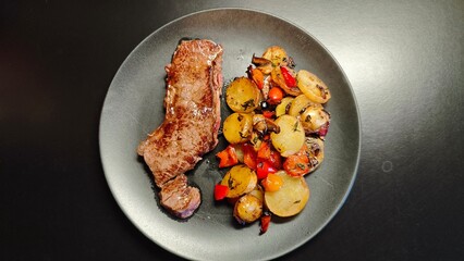 Fait maison - Faux filet et pomme de terre