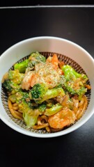 Fait maison - Crevettes et brocoli 