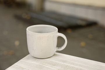 A cup of black coffee on the table