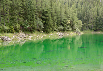 View of Green Lake in Styria, Austria