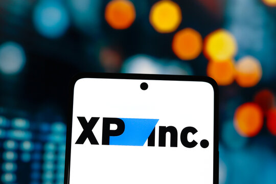 August 25, 2024, Paraguay. In this photo illustration, the XP Inc. logo is displayed on a smartphone screen.